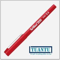 Bút lông kim Artline EK-200 0.4mm màu đỏ