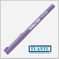 Bút lông kim Artline EK-200 0.4mm màu tím