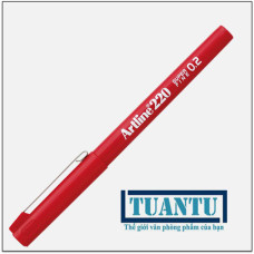 Bút lông kim Artline EK-220 0.2mm màu đỏ