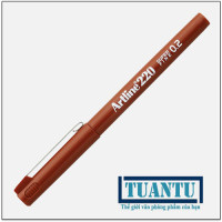 Bút lông kim Artline EK-220 0.2mm màu nâu
