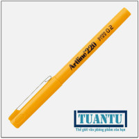 Bút lông kim Artline EK-220 0.2mm màu vàng