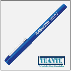 Bút lông kim Artline EK-220 0.2mm màu xanh dương