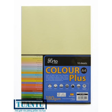 Giấy bìa màu A4 180gsm (Yellow)