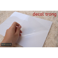 Decal A3 trong suốt