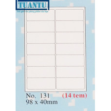 Giấy nhãn Tomy A4 No.131 (98mm x 40mm)