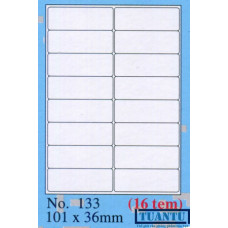 Giấy nhãn Tomy A4 No.133 (101mm x 36mm)