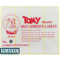 Giấy nhãn Tomy A5 No.102 (52mm x 47mm)