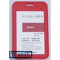 Bảng tên nhựa PP dọc 805 màu đỏ