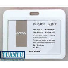 Bảng tên nhựa PP ngang 806 màu trắng