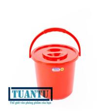 Xô nhựa 10L Duy Tân H063 có nắp