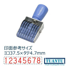 Dấu đóng 8 số cao 4.7mm Shachihata CF-83G