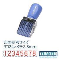 Dấu đóng 8 số cao 2.5mm Shachihata CF-86G