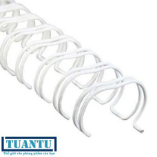Lò xo xoắn sắt kép 11.1mm màu trắng