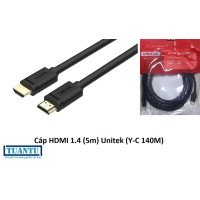 Cáp HDMI 5M Unitek YC 140M Dây Tròn
