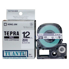 Băng mực máy in nhãn Tepra Pro 12mm ST12K trong (clear)