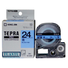 Băng mực máy in nhãn Tepra Pro 24mm SC24B xanh dương