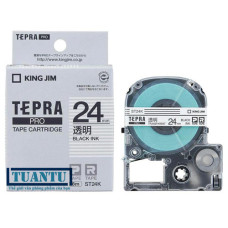 Băng mực máy in nhãn Tepra Pro 24mm ST24K trong (clear)