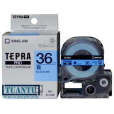 Băng mực máy in nhãn Tepra Pro 36mm SC36B xanh dương