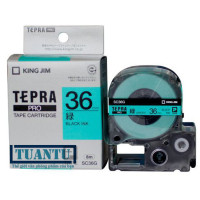 Băng mực máy in nhãn Tepra Pro 36mm SC36G xanh lá