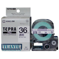 Băng mực máy in nhãn Tepra Pro 36mm ST36K trong (clear)