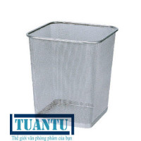 Rổ đựng rác kim loại HY-63516 xám
