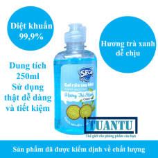 Gel rửa tay khô S.P.Ca 250ml hương trà xanh